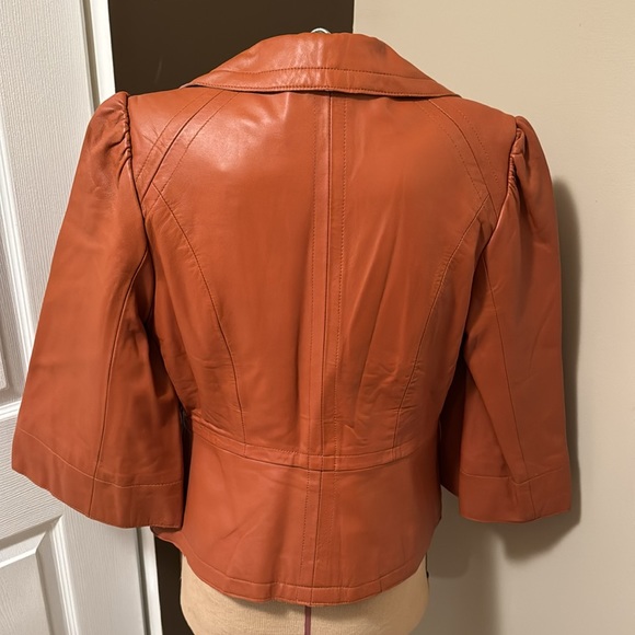 Newport News Leather Jacket/Blazer size 8 NWT - Picture 5 of 6